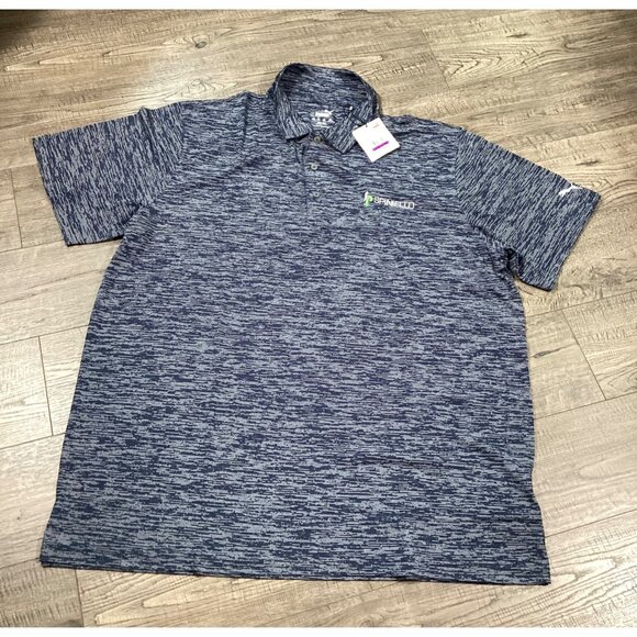 Puma Mens Navy Blue Spiniello Embroidered Logo Polo Shirt XXL Short Sleeve New - Picture 1 of 9